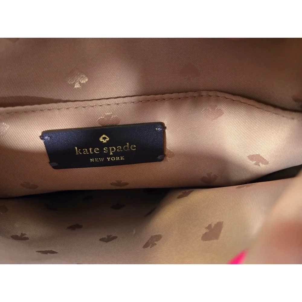 Kate Spade New York Purple Pebbled Leather Harlow Crossbody Bag Gold Hardware‎